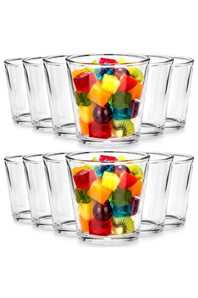 Orion Cupe de desert din sticlă 180 ml, Set de 12