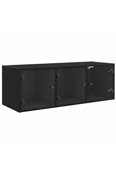 vidaxl Dulap de perete Stejar Negru 102 x 37 x 35 cm Lemn compozit