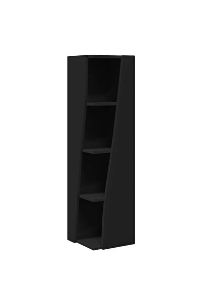 vidaxl Dulap de colț Negru 27,5x27x102cm Lemn compozit