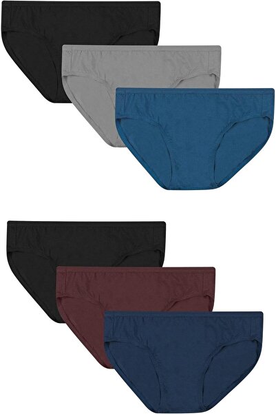 HANES Men's Comfort Flex Fit Dyed Tagless Bikini Underwear, 6-Pack