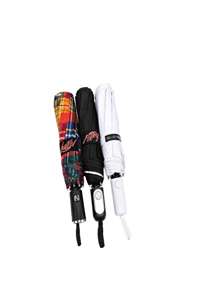 Hello 3-Fold Automatic UV Umbrella, Assorted