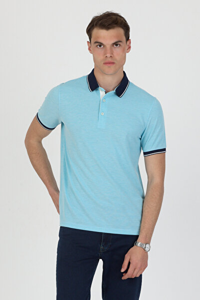 ENQUE Polo Collar Cotton Pique T-Shirt