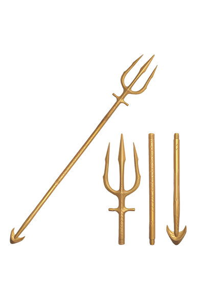 OEM Trident Jucarie, Auriu tip Poseidon / Aquaman, accesoriu spectaculos pent...