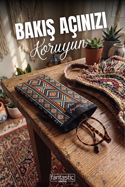 FANTASTIC Etnički geometrijski uzorak, tkana futrola za naočare - Boho stil, ...