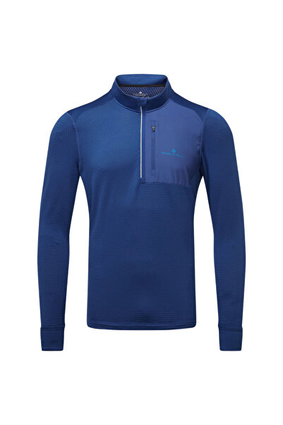 Ronhill Geacă de alergare bărbați Tech Winter 1/2 Zip FW 2025-Albastru-XL