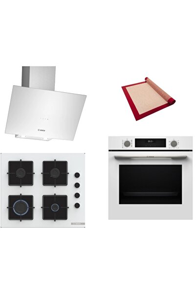 Bosch Beyaz 3 lü Ankastre Set 591 ( HUA717BV0T - POP6C2P31O - DWK64PJ20T ) - ...