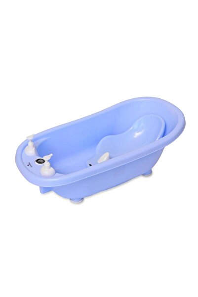 LORELLİ 88 cm Baby Bathtub Set with Thermometer, Reducer and Accessories, Blue