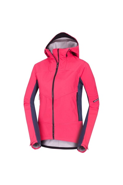 NORTHFINDER Geacă softshell cu glugă pentru femei BU-6330OR, 3L, CHANDRA, bla...