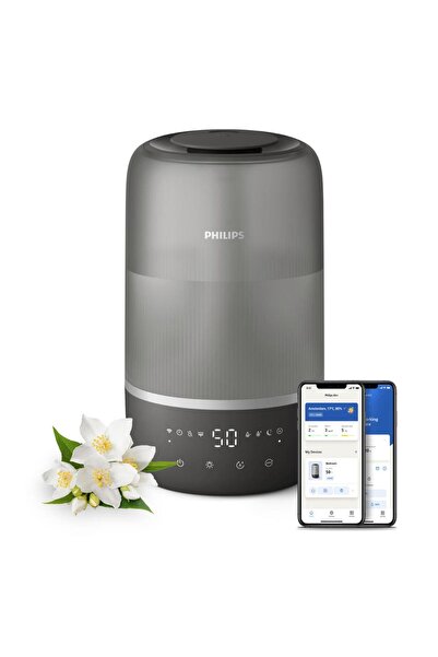 Philips HU1510/03 Air Humidifier, 41 m2, 3 L, Touch Control, Timer, Auto Shut...