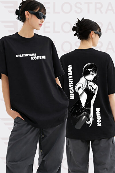Velostra Unisex Chainsaw Man Kobeni Anime Printed Oversize Crew Neck Cotton C...