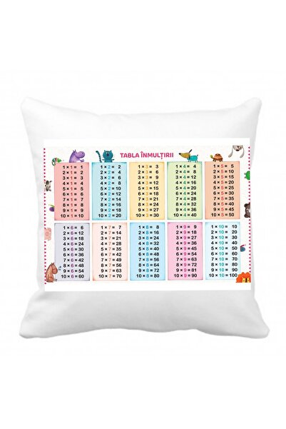 MARİ Pernă personalizată ,, tabla înmulțirii "