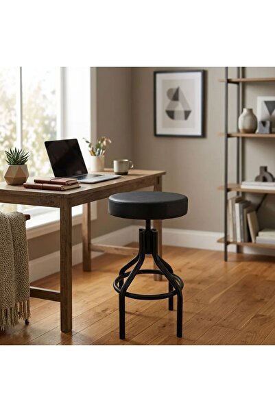 YILDIZ METAL OFİS modern Tarz Ayarlanabilir Bar Taburesi – Loft Atölye Konsepti