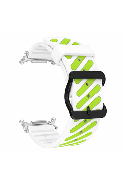 Dexmon Samsung Galaxy Watch 7 Ultra 47mm Uyumlu Silikon Hibrit Çift Renk Kord...