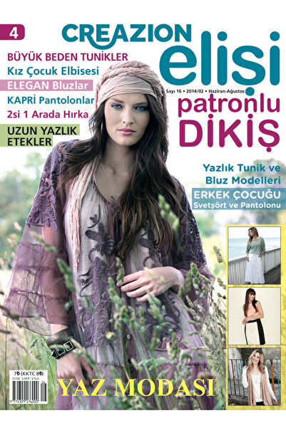 Tuva Yayıncılık Creazion Elişi Patronlu Dikiş Dergisi 2014/02 Sayı 16