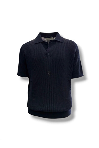 4akc Fitilli Bukle Polo Yaka T-shirt