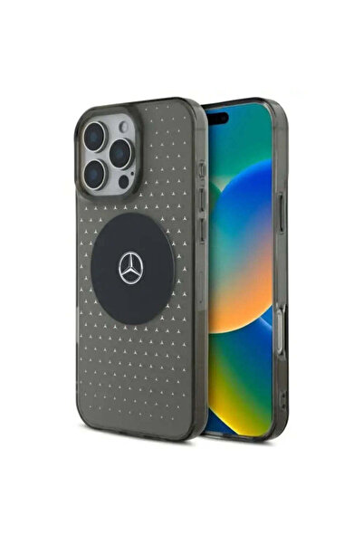 MERCEDES Husă cu model MB Star pentru iPhone 16 Pro - negru