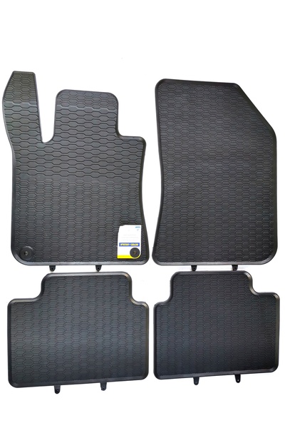 Geyer & Hosaja Set 4 covorase din cauciuc negru fara miros,cu prindere,compat...