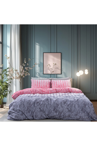 Beauty Home Σετ κουβερλί μονό Glory Art 12372 160x230 Ροζ,Γκρι