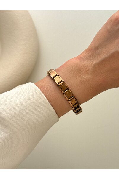 YOUES JEWELRY سوار إيطالي ساحر من الفولاذ المقاوم للصدأ للنساء والرجال للجنسين