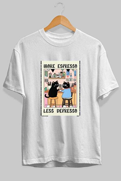 Ankhises Μπλουζάκι  "For the Love of Cats " με στάμπα γάτας, λευκό, oversized...