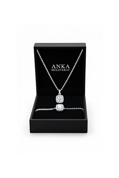 Işıklı Kutuda 925 Ayar Gümüş Baget Set