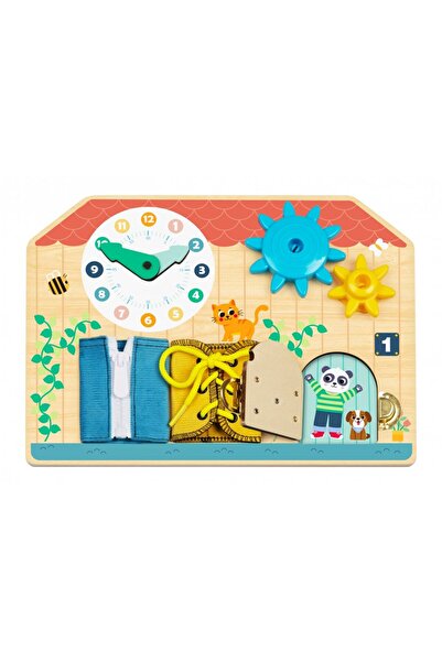 Hi Pando Panou educativ din lemn Busy Board cu design multifunctional,ceas cu...