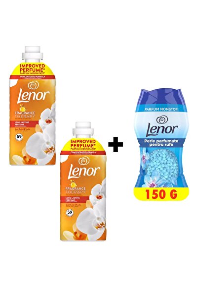 lenor PACHET BALSAM RUFE 2 X 1.239 ML ORCHID&VANILLA+PERLE 1 X 150 G SPRING AWAK