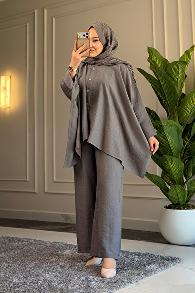 Suede Style 6459 - طقم قميص وبنطلون نسائي أنيق ومريح من فيفا