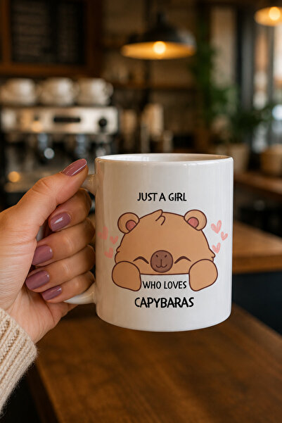 chic crazze Capyccino Kapibara Designed Mug Model Christmas Themed Large Size...