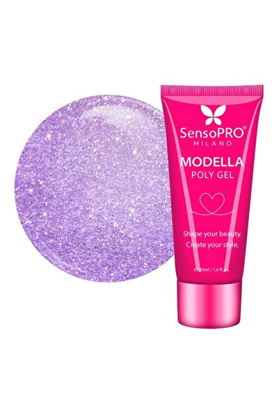 SensoPRO Milano Polygel MODELLA - Luciu Violet, 30ml