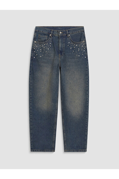LC Waikiki بنطلون جينز نسائي من Shining Store من مجموعة Sparkly Selections Ba...