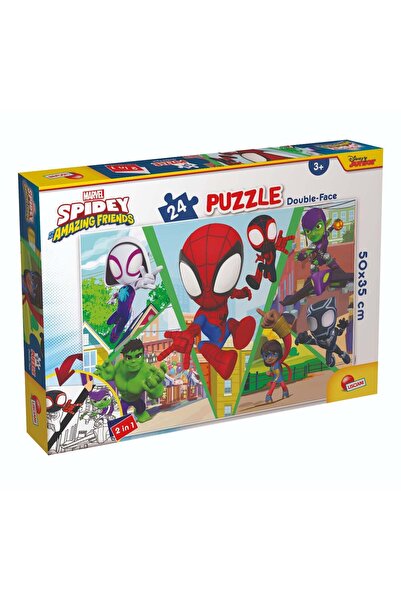 Lisciani Puzzle 2 in 1 Marvel Spidey si prietenii lui uimitori, Provocarea, P...