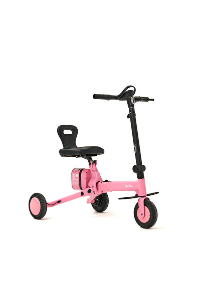 igofor Katlanabilir Elektrikli Scooter - Pembe