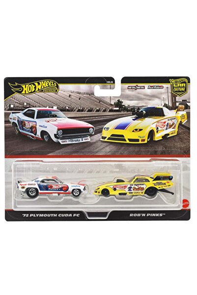 HOT WHEELS Set 2 mașini metalice, Hot Wheels, 72 Plymouth Cuda FC și Rob N Pi...