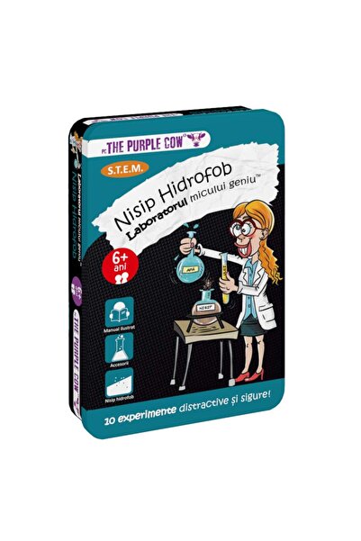 Purple Cow Joc educativ Laboratorul micului geniu, Purple Cow, Nisip Hidrofob