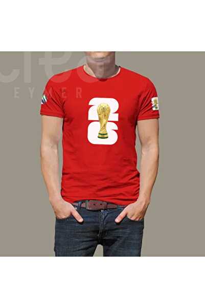 Crea Eymer Wear Turska Svetska Kupina T-shirt - T-shirt od pamuka sa okruglim...