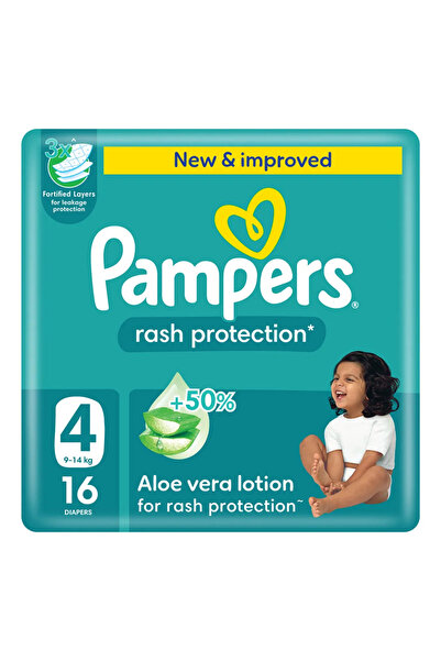 Pampers Baby Wipes Pampers Diapers for Rash Protection with Tapes Size 4 Aloe...