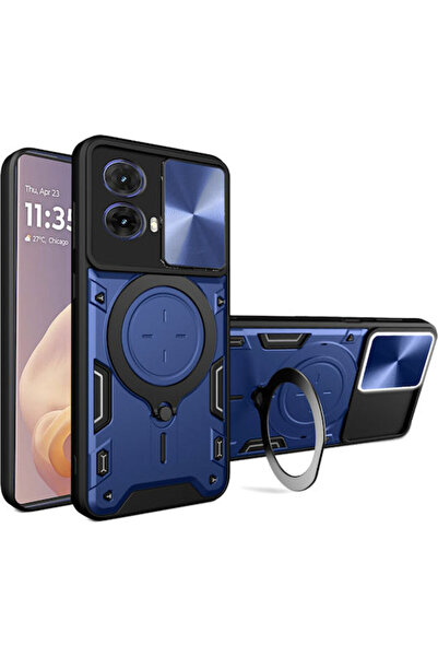 Techsuit Camguard Pro Πίσω Κάλυμμα Σιλικόνης Μπλε (Moto G85)