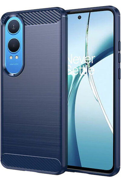 Techsuit Μπλε Πίσω Κάλυμμα Σιλικόνης με Υφή Άνθρακα (OnePlus Nord CE 4 Lite)