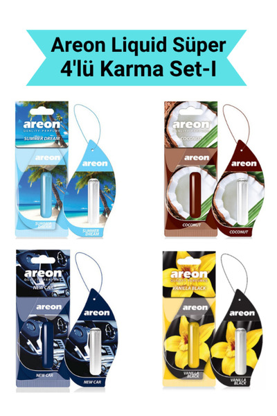 Areon Liquid 5 ml 4'lü Karma Set-1