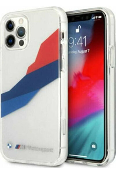 BMW Τρίχρωμη Διαφανής Θήκη Πλάτης Σιλικόνης Motorsport (iPhone 12 Pro Max) Κω...