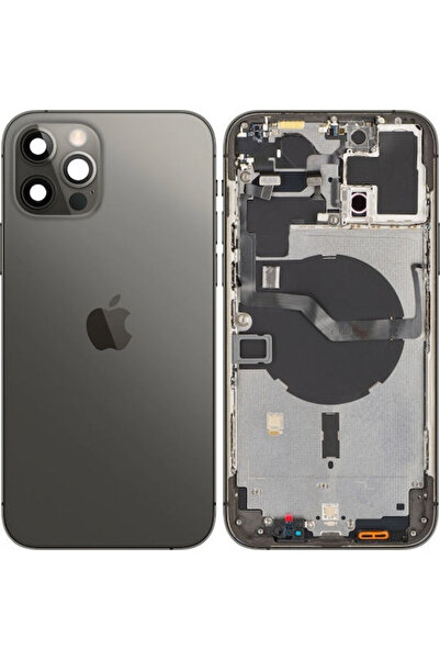 Apple Μπαταρία iPhone 12 Pro Max με Θήκη Mijloc Μαύρο Γραφίτη Swap
