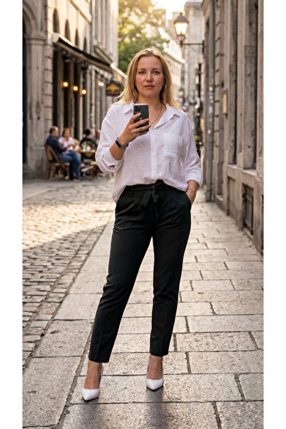 FIRFIR MODA BAĞLAMALI HAVUÇ PANTOLON
