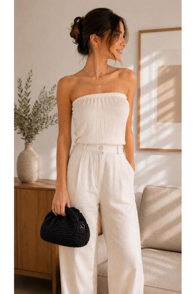 Zarena Official Fiore Knit - Kadın Örgü Pörtföy El Çantası Zincirli Omuz Ve C...