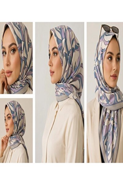 Sisley وشاح حرير ساتان-2035-90*90