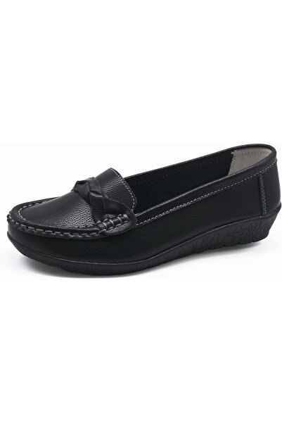 OEM Mocasini Dama Ușor de Încălțat Din Piele Pantofi Eleganți Negri 39 EU