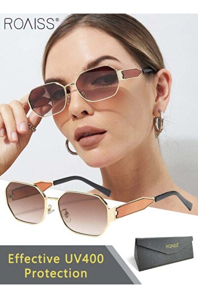 ROAISS نظارات شمسية نسائية سداسية الشكل بحماية من الأشعة فوق البنفسجية UV400،...