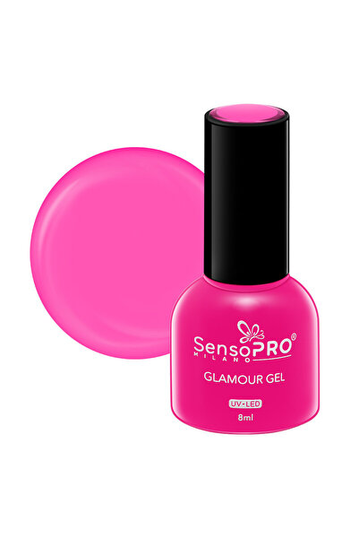 SensoPRO Milano Ojă semipermanentă Glamour Gel 8ml, Roz Iconic # 94