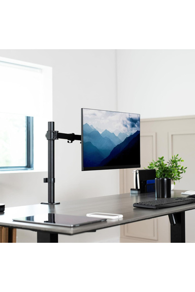 Bayt Aura Single Monitor Desk Mount Arm Fits 17-38 Inch Screen Adjustable Hei...