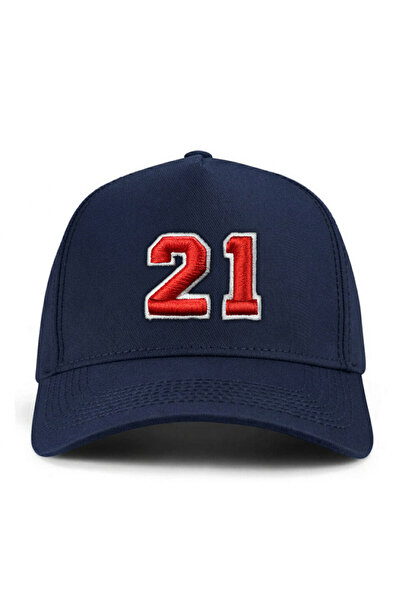PataCute Number 21 Embossed Molded Baseball Cap